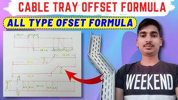Cable Tray Offset Formula | How to make cable tray Offset | cable tray me offset kaise banaye -Usman