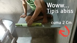 Tutorial CARA PASANG GRANIT UNTUK KITCHEN SET BAWAH