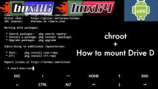 Box64Droid: chroot available + mount Drive D manually screenshot 4