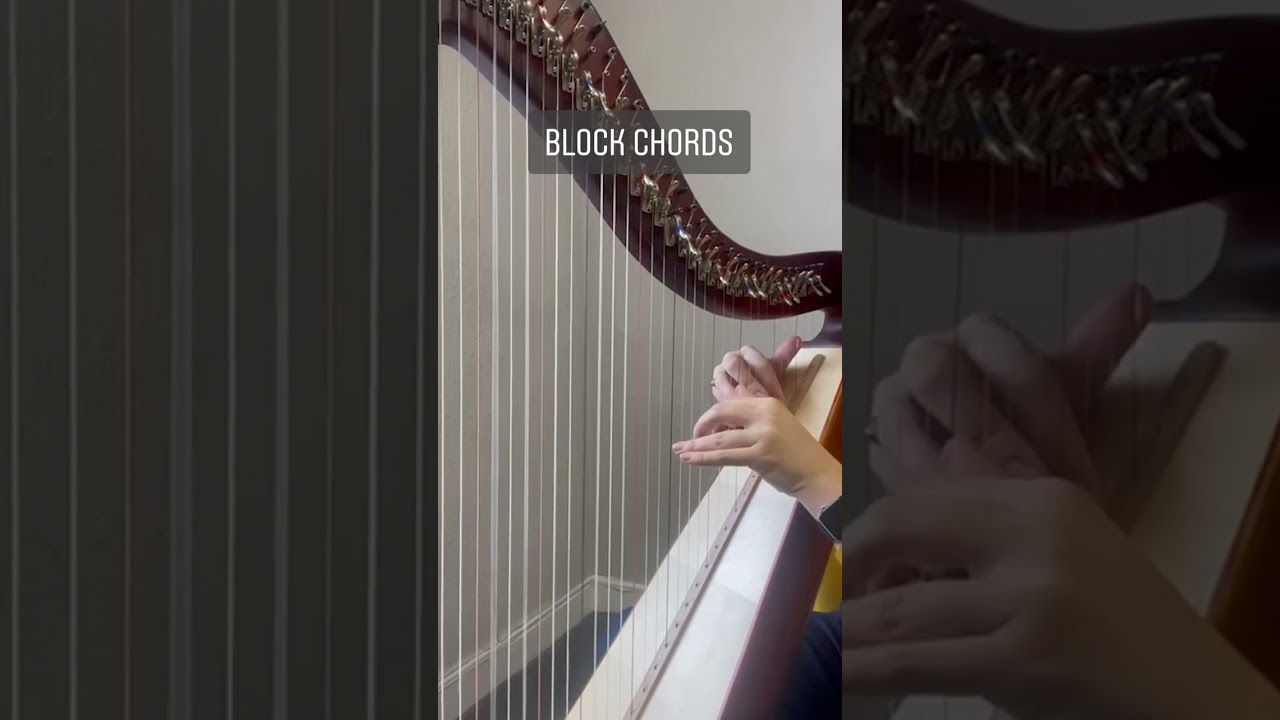 Gorgeous harp warm-up for late beginner/intermediate player! 🌟💖