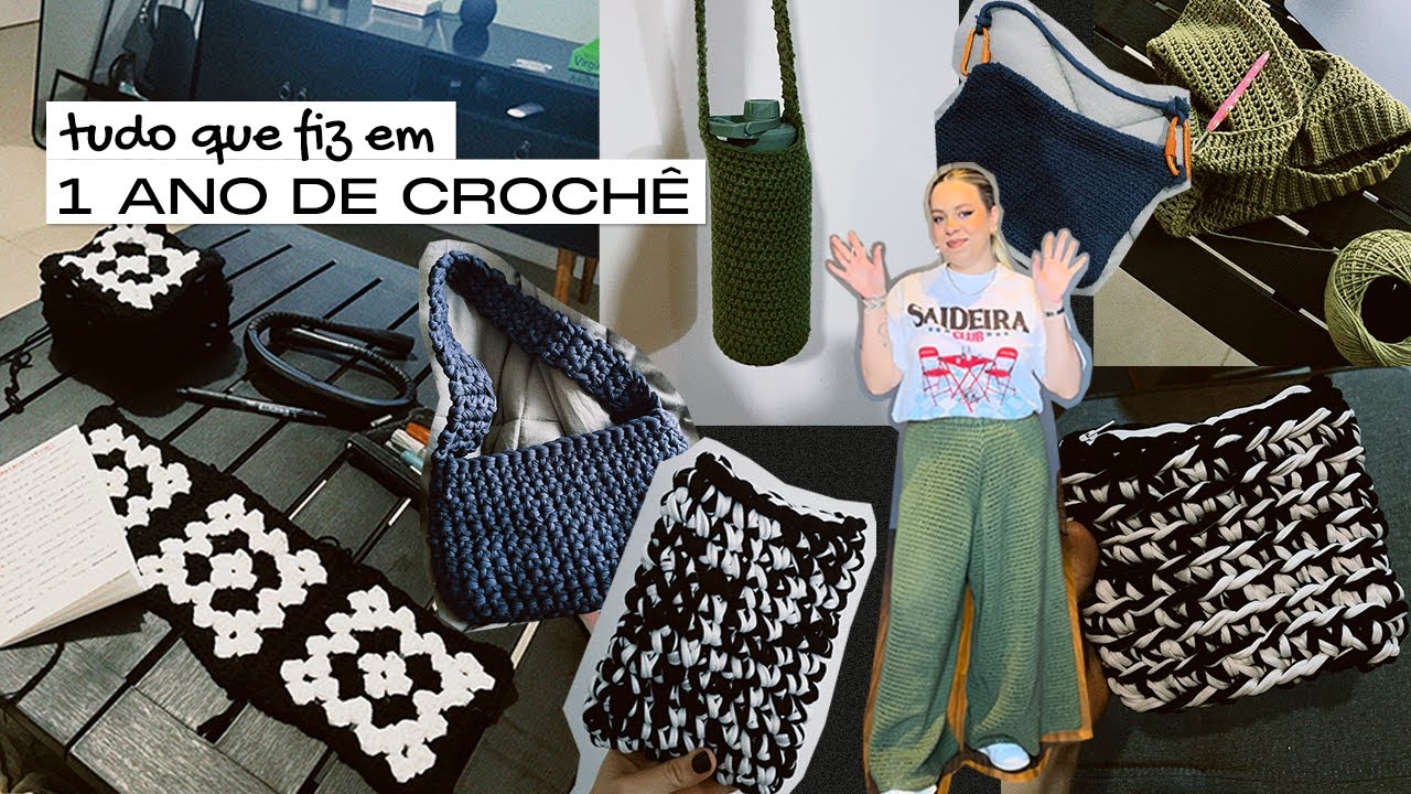 tudo o que eu fiz em 1 ano crocheteando (e o início de um novo projeto!)