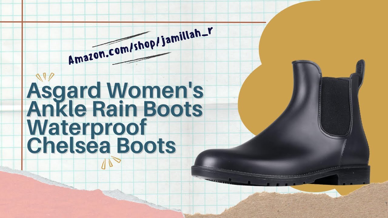 Asgard Women's Waterproof Chelsea Rain Boots Review – Perfect for Any Weather!