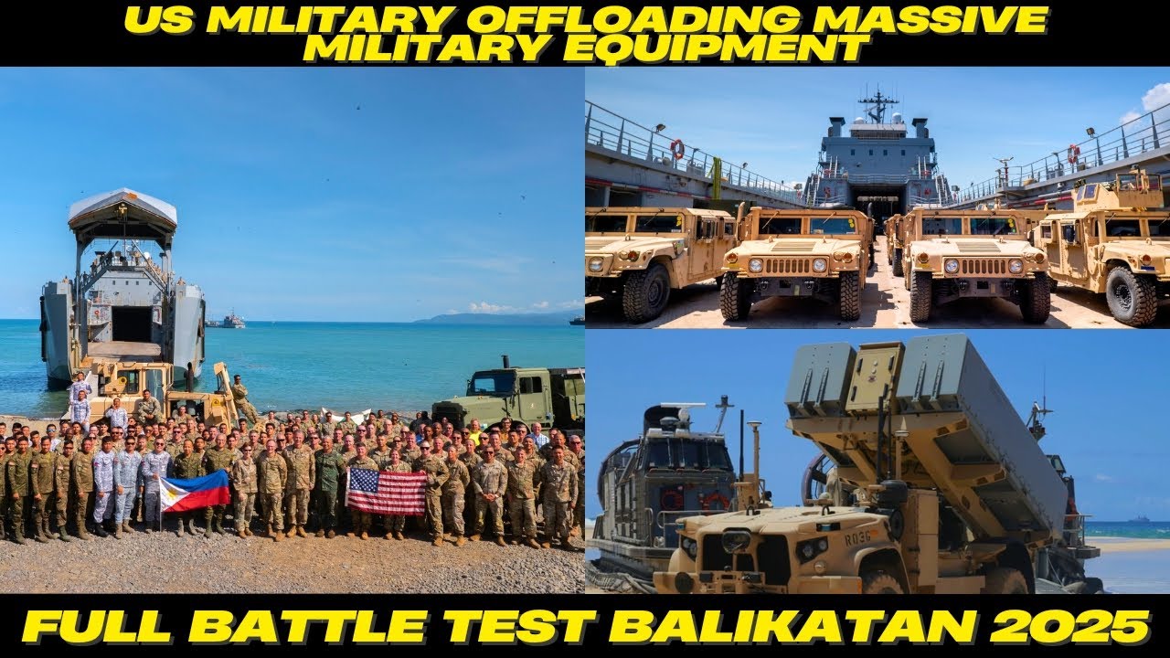 US Military Offloading Massive Military Equipment: Full Battle Test ...