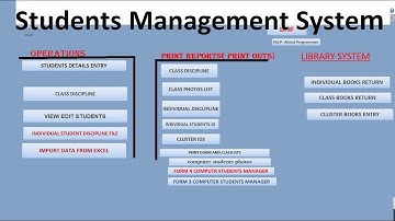 Demonstration | Students integrated management system using Microsoft Access and VBA coding.