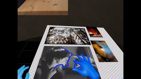 Tangible interactions with a real desk in VR