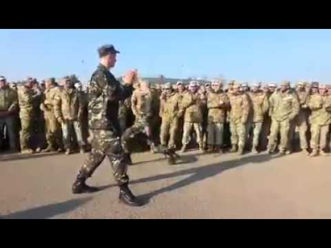 ცეკვა მთიულური ქართველი სამხედროების შესრულებით