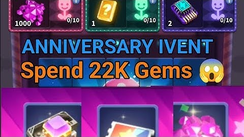 Random TD Anniversary Ivent Spend 22K Gems