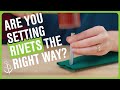 The Quick And Easy Method To Set Rivets Like A Pro Double Cap Rivet Setting Tool Kit