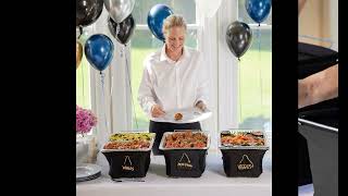 Chafer Wind Guard 2 Pack Chafer Stand Cover Decorative Food Warmer Cover for Indoor & Outdoor Events