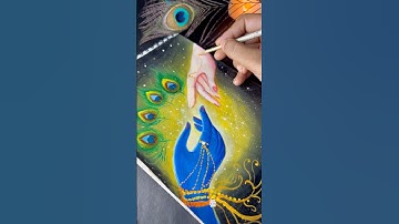 Janmashtami special drawing 🦚Radha Krishna hand drawing 💗🦚ll #drawing #shorts
