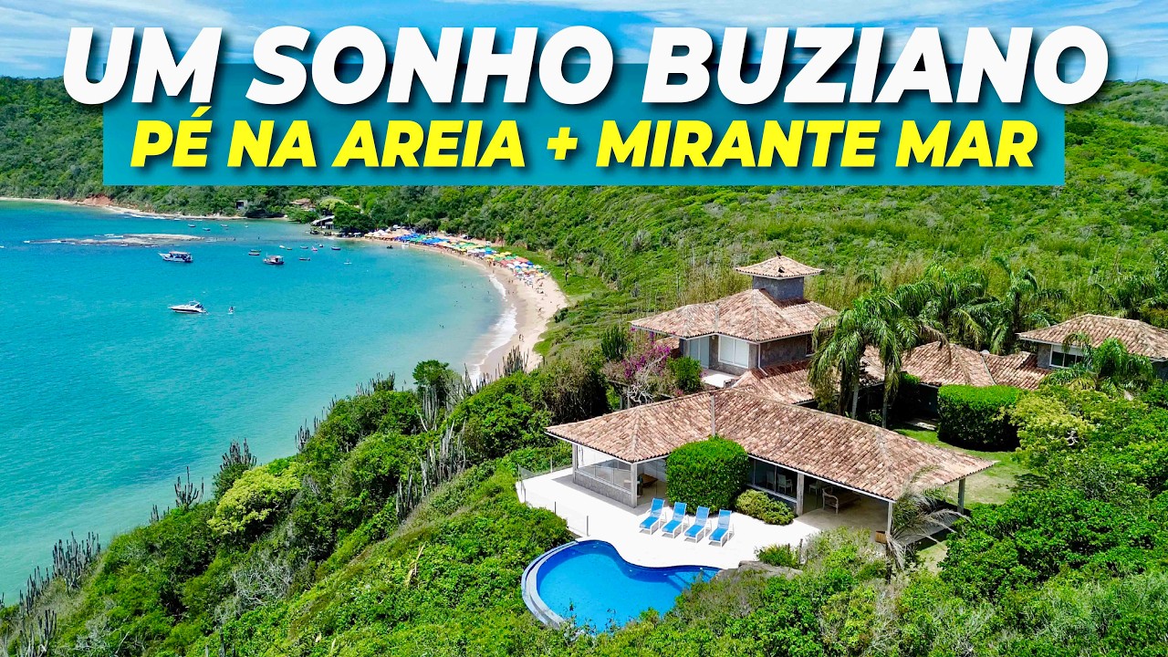 💎 Mansão Pé na Areia em Búzios 🌊 Vista Mar de Cinema | Tour Completo