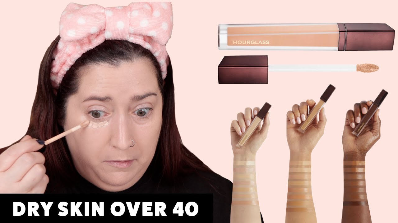 NEW HOURGLASS VANISH AIRBRUSH CONCEALER REVIEW WEAR TEST 40 OVER