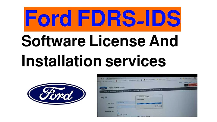 Ford FDRS-IDS Software License And Installation services What You Need To Know