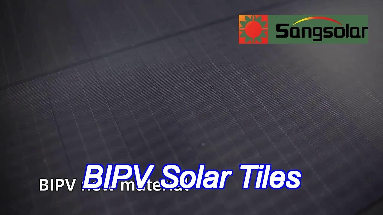 n-type 65w rectangular black bipv solar tiles made of weather resistant tempered glass