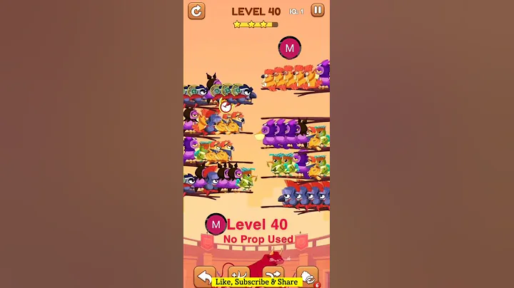 #bird #sort 2 #color #puzzle #level 40 #birdsort #colour #gaming #viral #trending #shorts #solution