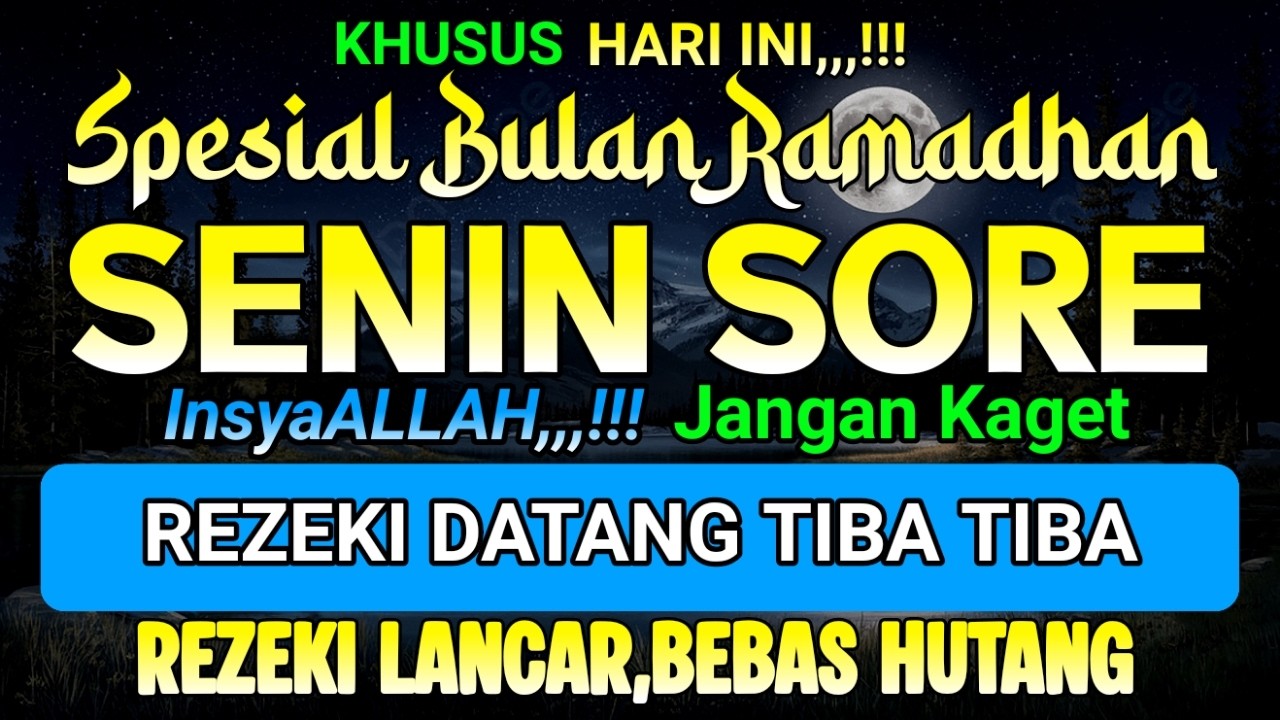 Putar Dzikir Ini,,,! DZIKIR MUSTAJAB PEMBUKA PINTU REZEKI, INSYAALLAH REZEKI MENGALIR DERAS...!