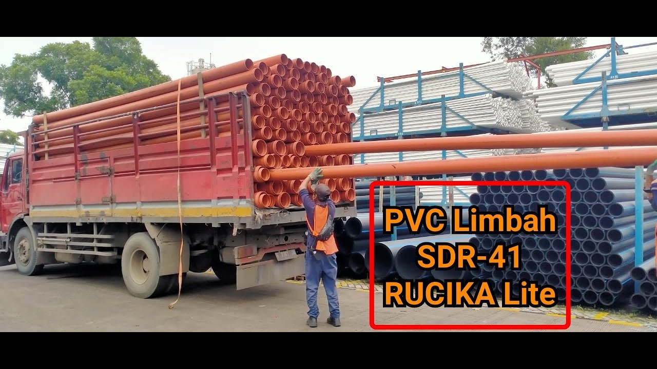 Harga Pipa PVC Limbah RUCIKA Lite Pipa SDR 41 tipe RRJ karet 4 inch dan 6 inch