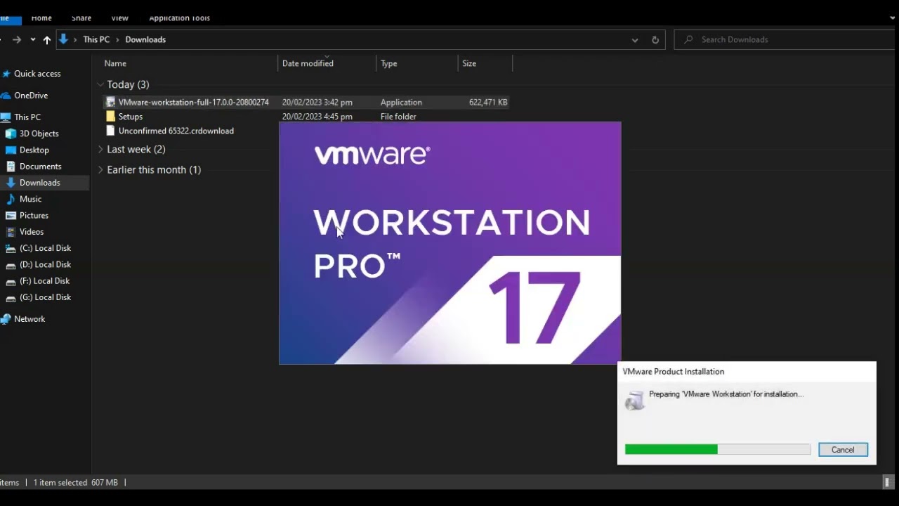 vmware workstation 17 full download