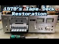 Sansui sc1100 tape deck restoration  repair