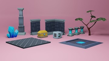 Low poly game assets on Blender and Unreal Engine 4