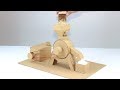 How to make mini flour mill form cardboard at home diy flour machine