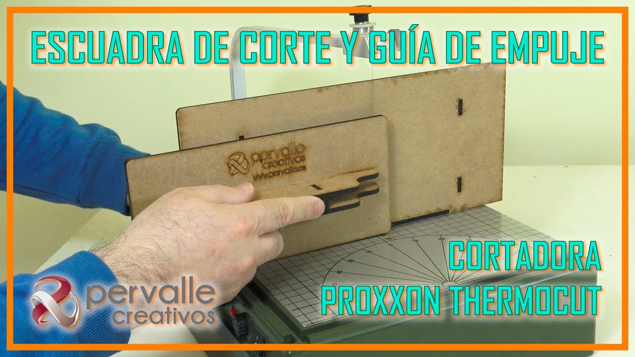 Escuadra de corte y guía de empuje para Proxxon - Pervalle Creativos