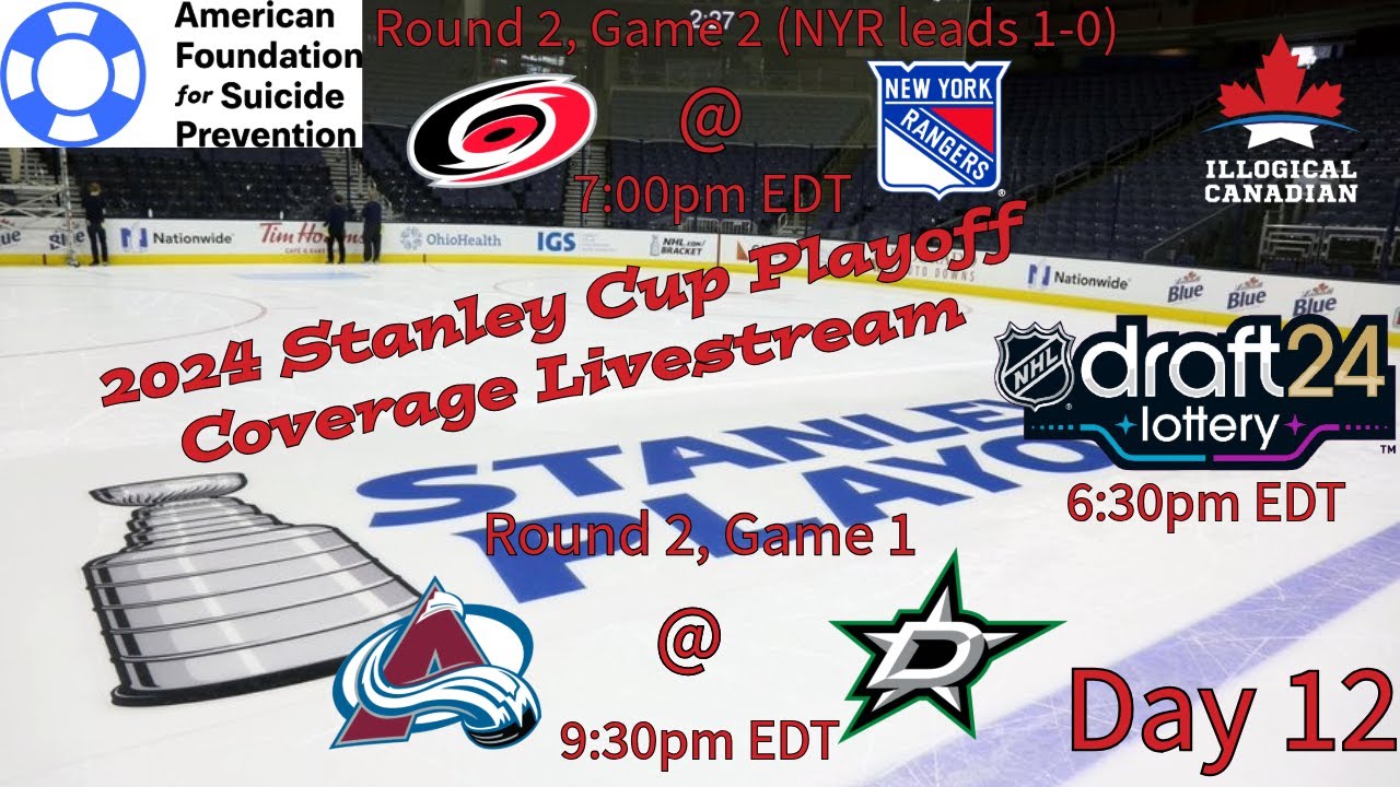 2024 Stanley Cup Playoff Coverage Livestream Day 12 (NHL Draft Lottery