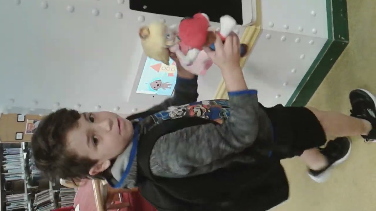 Mario and Peach at the library and Cait Sith