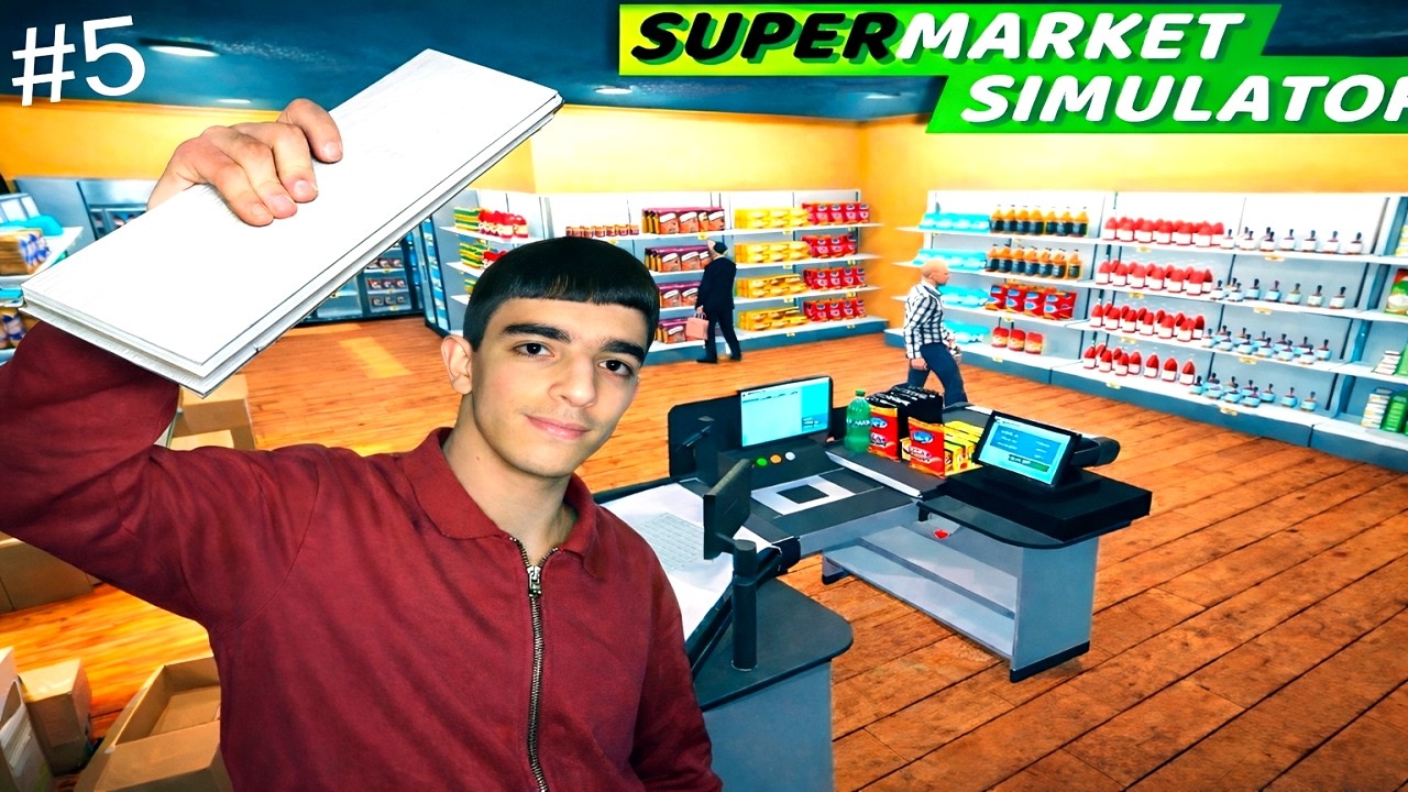 ⭐Մեծացրեցինք Supermarket-ս Ու փոխեցի խանութիս մետլաղը ⬜ SUPERMARKET SIMULATOR #5