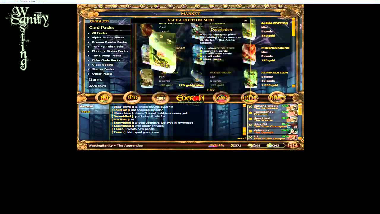 Review of Ederon Online- Trading Card Game - YouTube