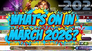 Empires & Puzzles March Calendar Update HERO COACH is back! & some other stuff also is happening 🤣🤣🤣