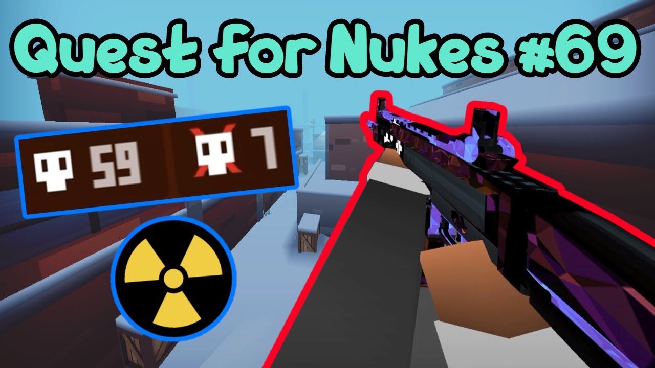 Krunker.io - Quest for Nukes #69! 10 Kills OFF for 69... ( ͡° ͜ʖ ͡°) (Assault Rifle Gameplay)