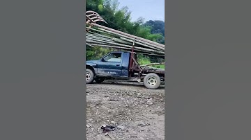 An innovative bamboo unloading method to share