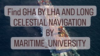 how calculate gha by lha and longitude  to persian language