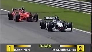 Häkkinen vs Schumacher 1998 Austria GP. Epic Battle!