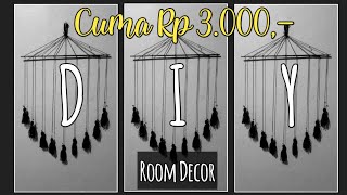 DIY ROOM DECOR ll Pajangan Dinding Dari Benang Wol