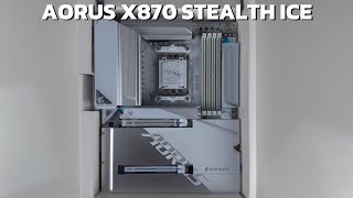 Unboxing X870 Aorus Stealth Ice The Cleanest White Am5 Motherboard