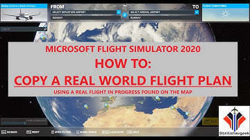 MSFS2020 - COPY A REAL WORLD FLIGHT PLAN!