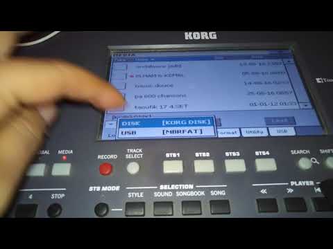 تنزيل برنامج جديد على الأورغ Korg Pa 600 Qt Load Set 