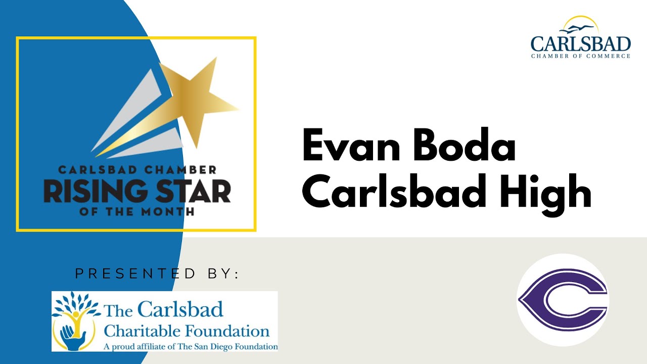 January, 2021 Rising Star: Evan Boda, Carlsbad High School