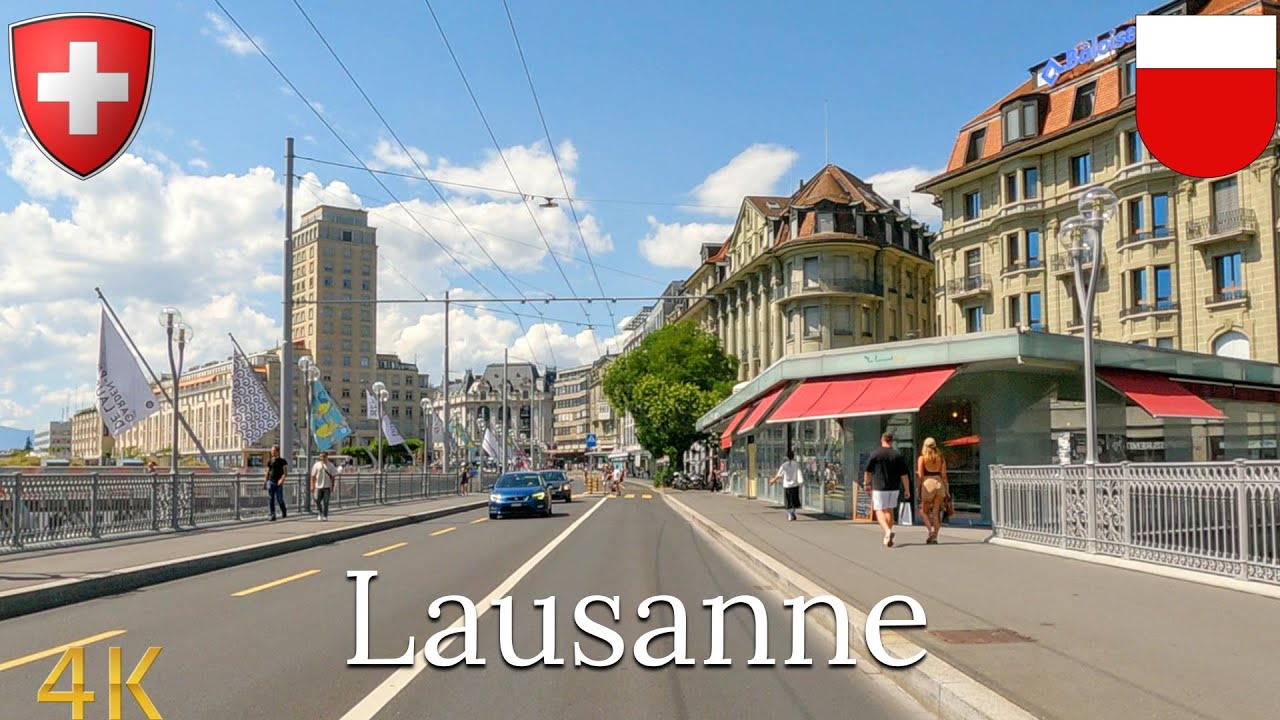 Driving Lausanne, Switzerland 🇨🇭 | 4K City Drive