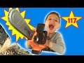 Детская Бензопила Powerline распаковка обзор Kids Chainsaw unboxing & review