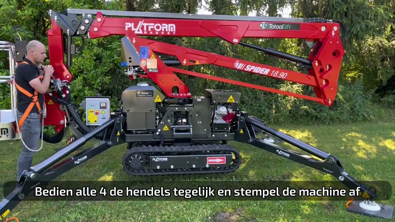 Platform Basket spinhoogwerker - Instructie video (15.75 & 18.90 PRO)