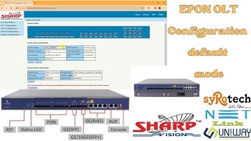 OLT configuration step by step on default mode | EPON OLT