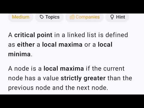 LeetCode 2058: Find the Minimum and Maximum Number of Nodes Between Critical Points(Python)#leetcode