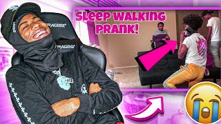 SLEEP WALKING PRANK ON ROOMMATES!!! | TRAY BILLS REACTION