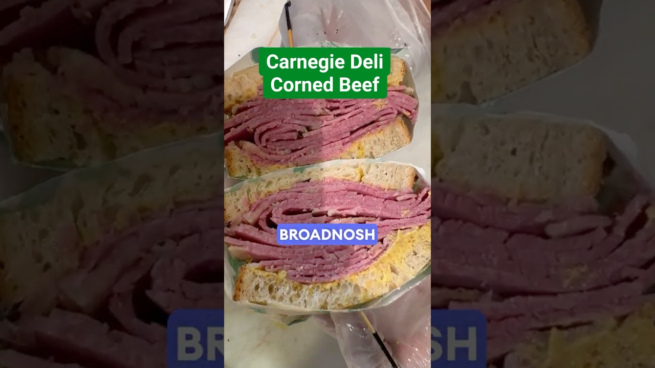 NYC’s Best Bagel Deli Serving Real Carnegie Deli Sandwiches! 🥯🥩 #Shorts Broad Nosh Bagel Deli Catering NYC
