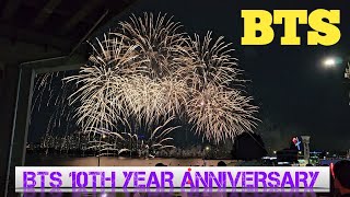 Bts 10Th Anniversary Fireworks Seoul South Korea