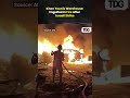 Massive Fire Erupts At Khan Younis Warehouse Following Israeli Strike