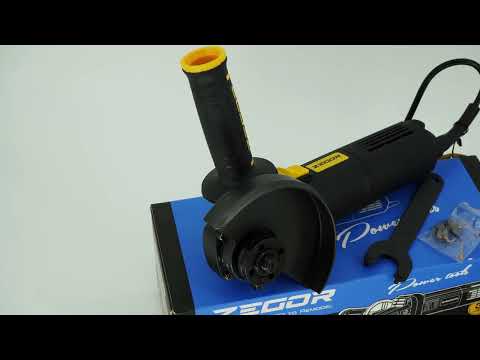 Кутова шліфмашина Zegor GCS125-850 для різання та шліфування, 125 мм, 1100 Вт, щіткова, видео 1